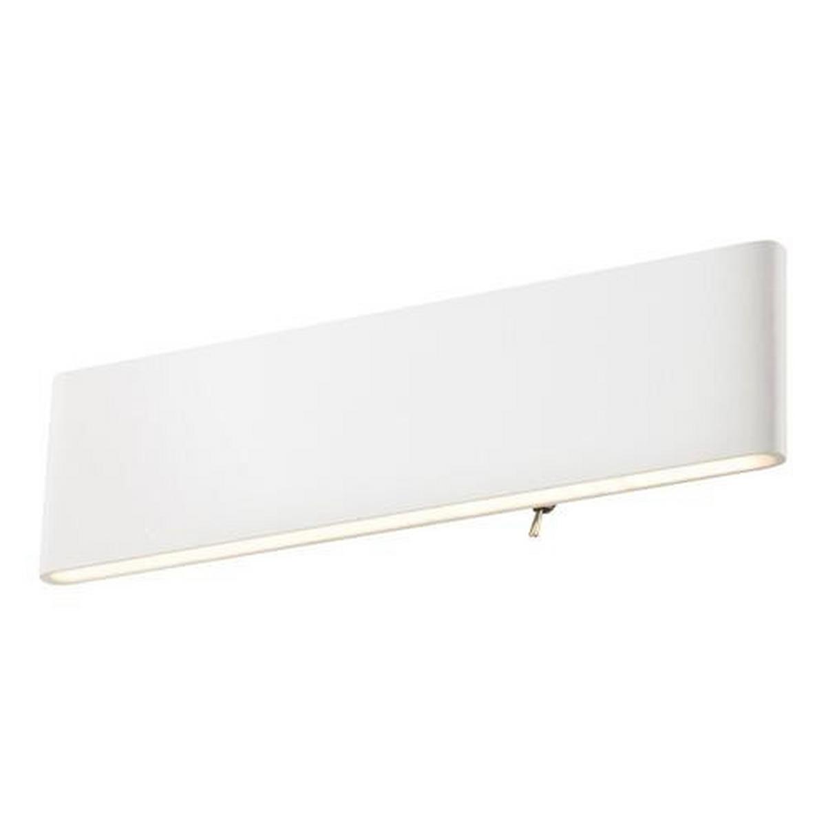 LED-Wandleuchte Siegfried Weiß - Weiß, Design, Kunststoff/Metall (29,5/3,5/8cm) - Globo