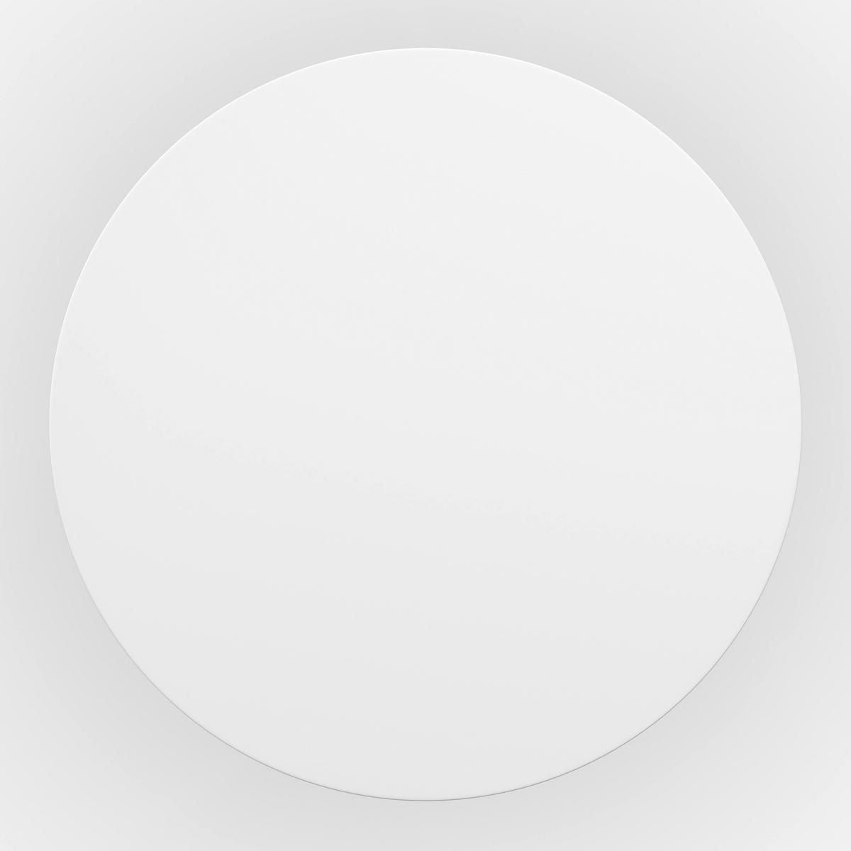 Jedálenský stôl JOHN 100 - biela/farba duba, Modern, kov/kompozitné drevo (100/75cm) - Bessagi Home