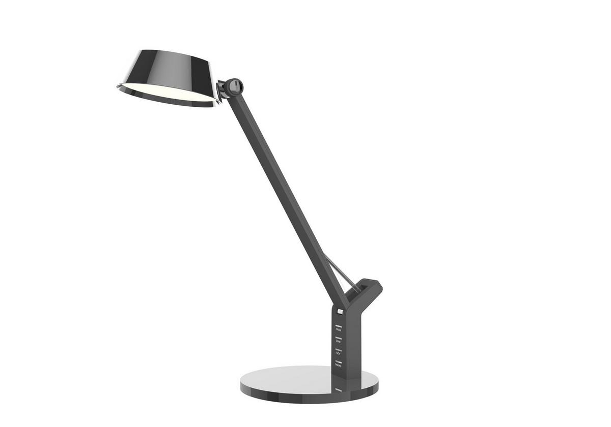 Led-tischlampe Dimmbar Schwarz Touch - Schwarz, Basics, Kunststoff/Metall (48/17/51,5cm) - Globo