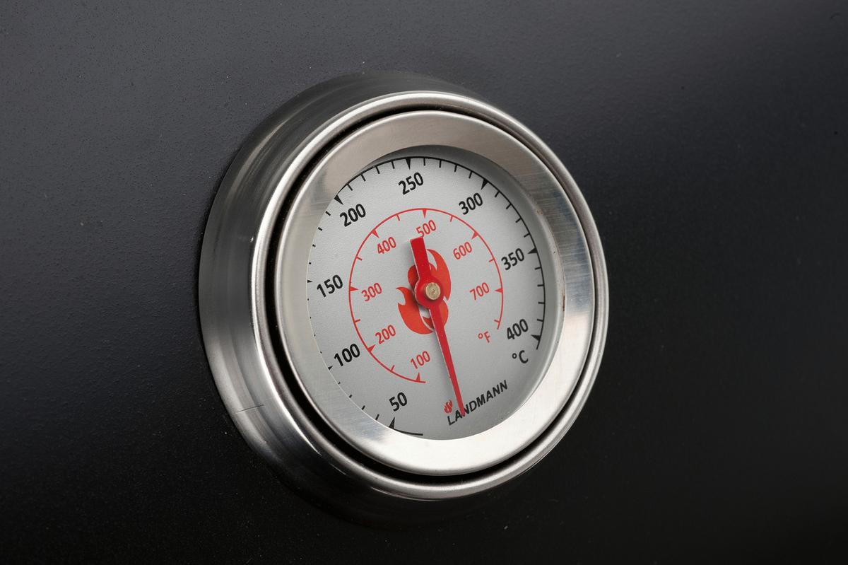 Holzkohlegrill Taurus - Schwarz, Basics, Holz/Metall (81/53/105cm)