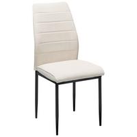 Stuhl Ratford - Beige/Schwarz, LIFESTYLE, Textil/Metall (44/96/58cm) - Livetastic