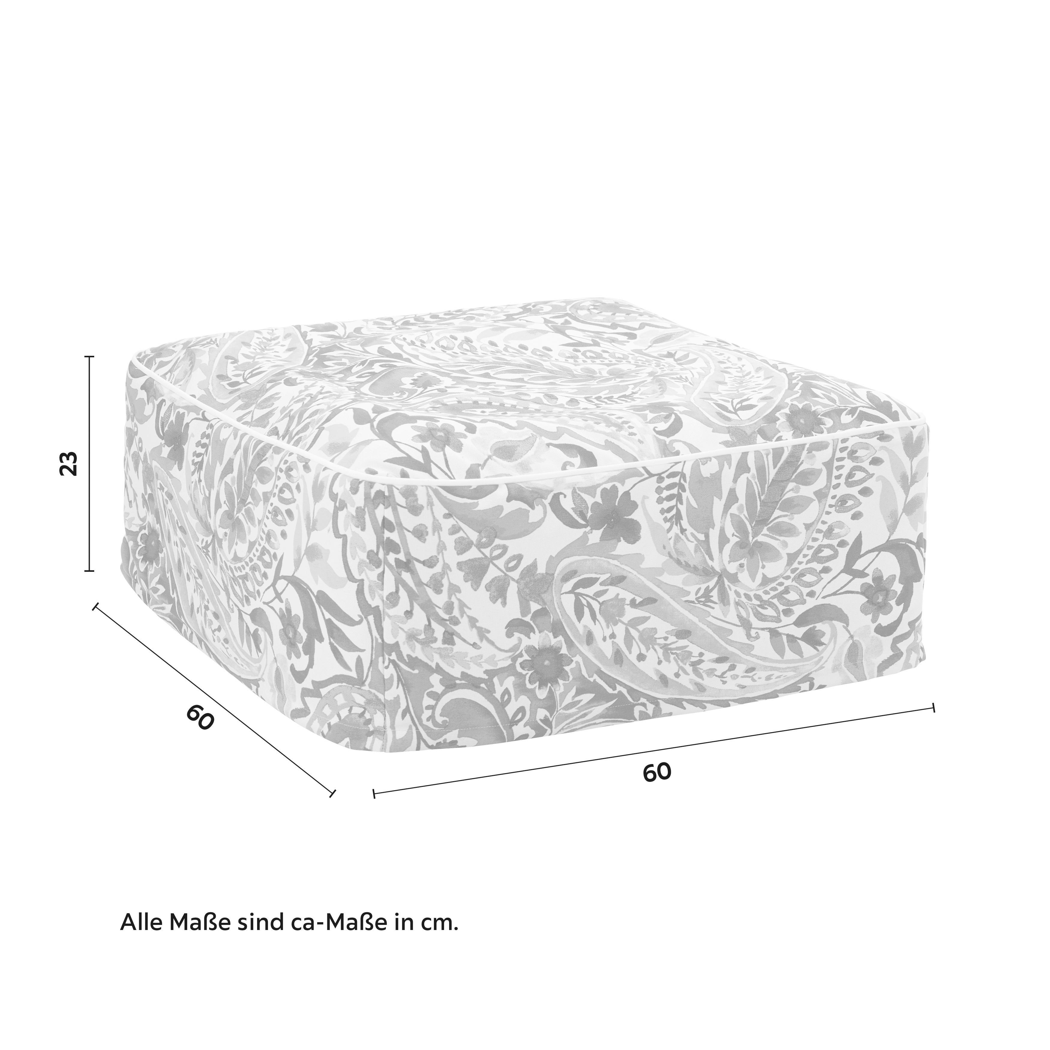 SEDACÍ VENKOVNÍ PODUŠKA CASSY - vícebarevná, Moderní, textil (60/23/60cm) - Bessagi Garden