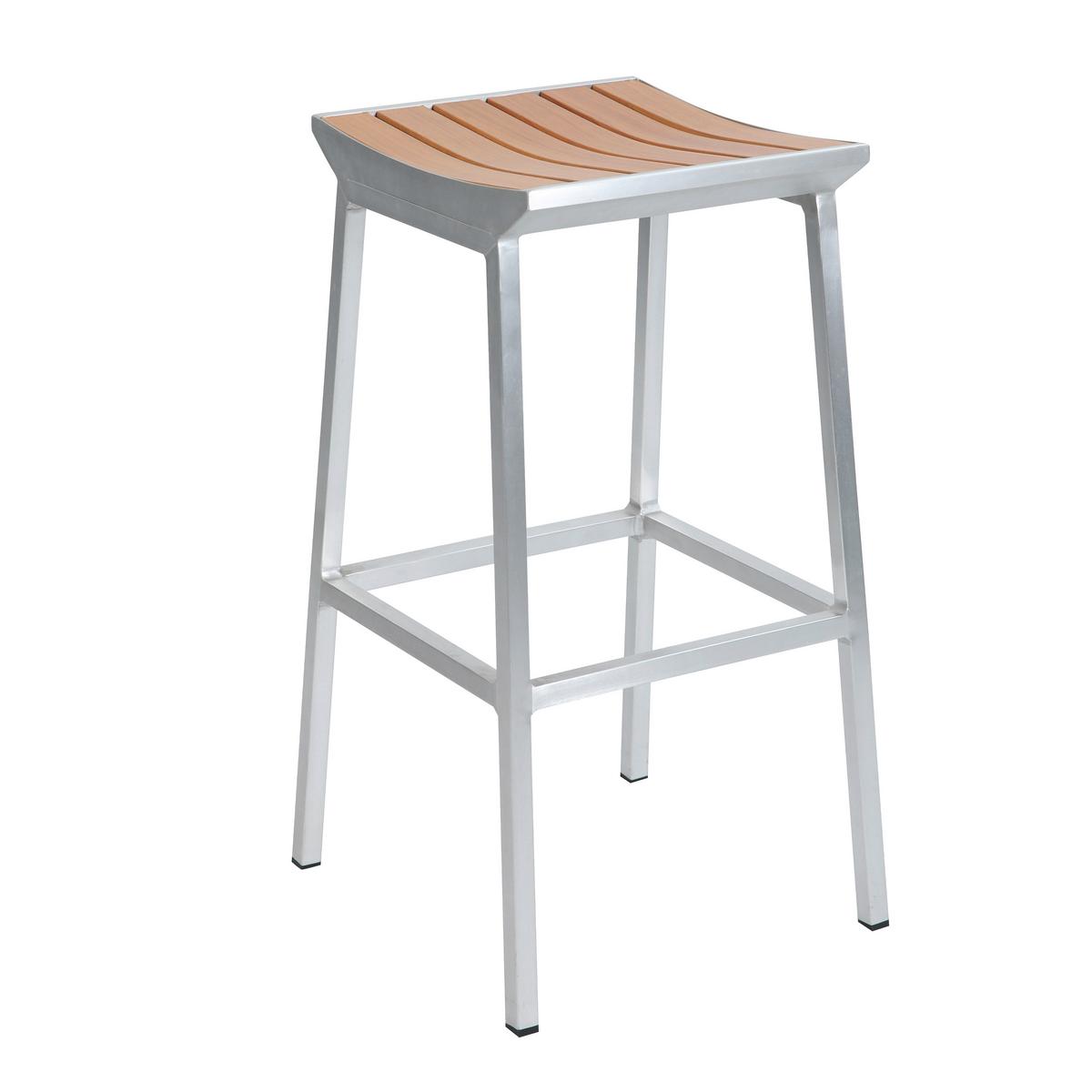 Gartenbarset James - Alufarben/Grau, LIFESTYLE, Metall (180/78/110cm) - Ambia Garden