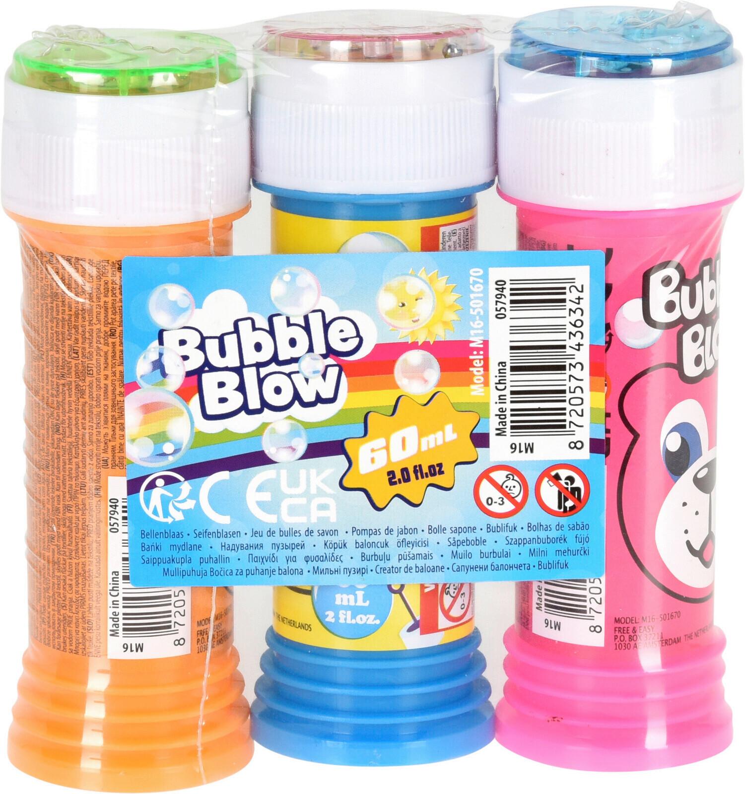 Seifenblasen Seifenblasen 60ml - Blau/Pink, Basics, Kunststoff