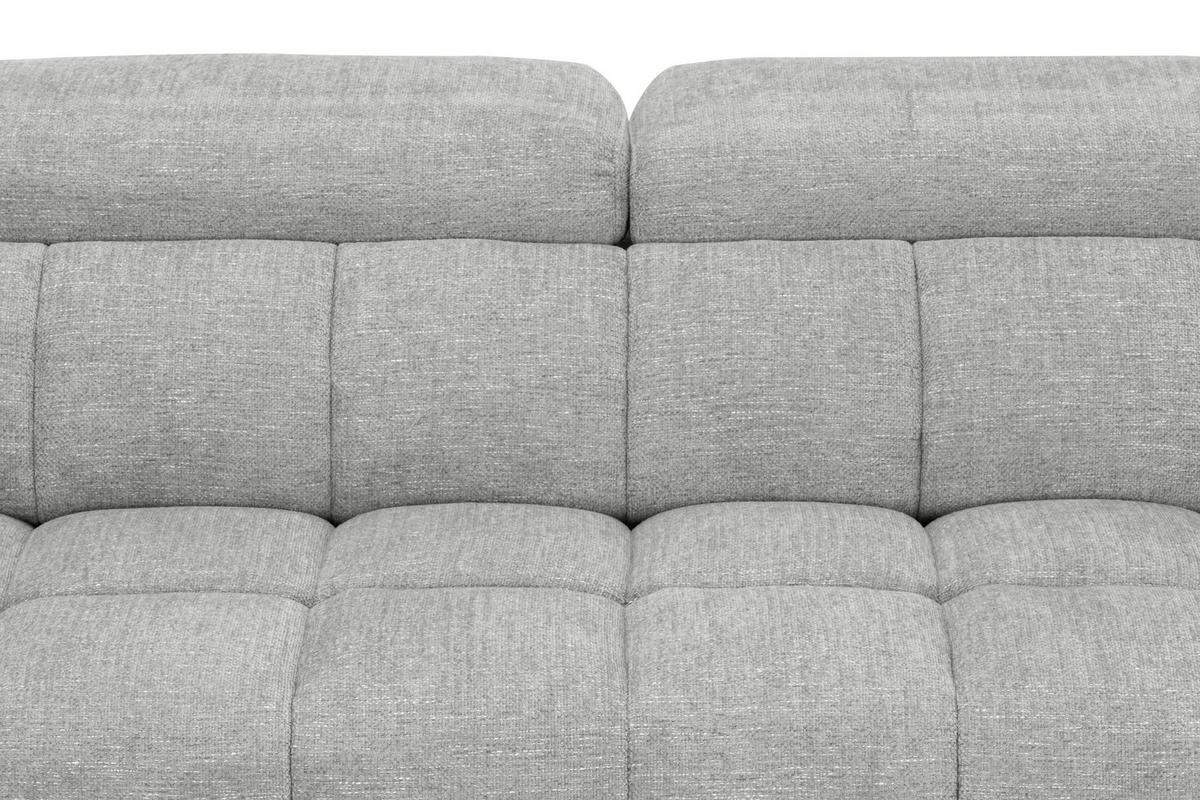 Sedací souprava MELBOURNE, pravá, šedá - šedá/černá, Moderní, kov/dřevo (285/182cm) - Based