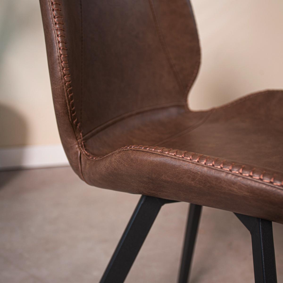 Stuhl-set Barona Taupe B: 44 Cm - Taupe/Schwarz, MODERN, Textil/Metall (44/80/55cm) - MID.YOU