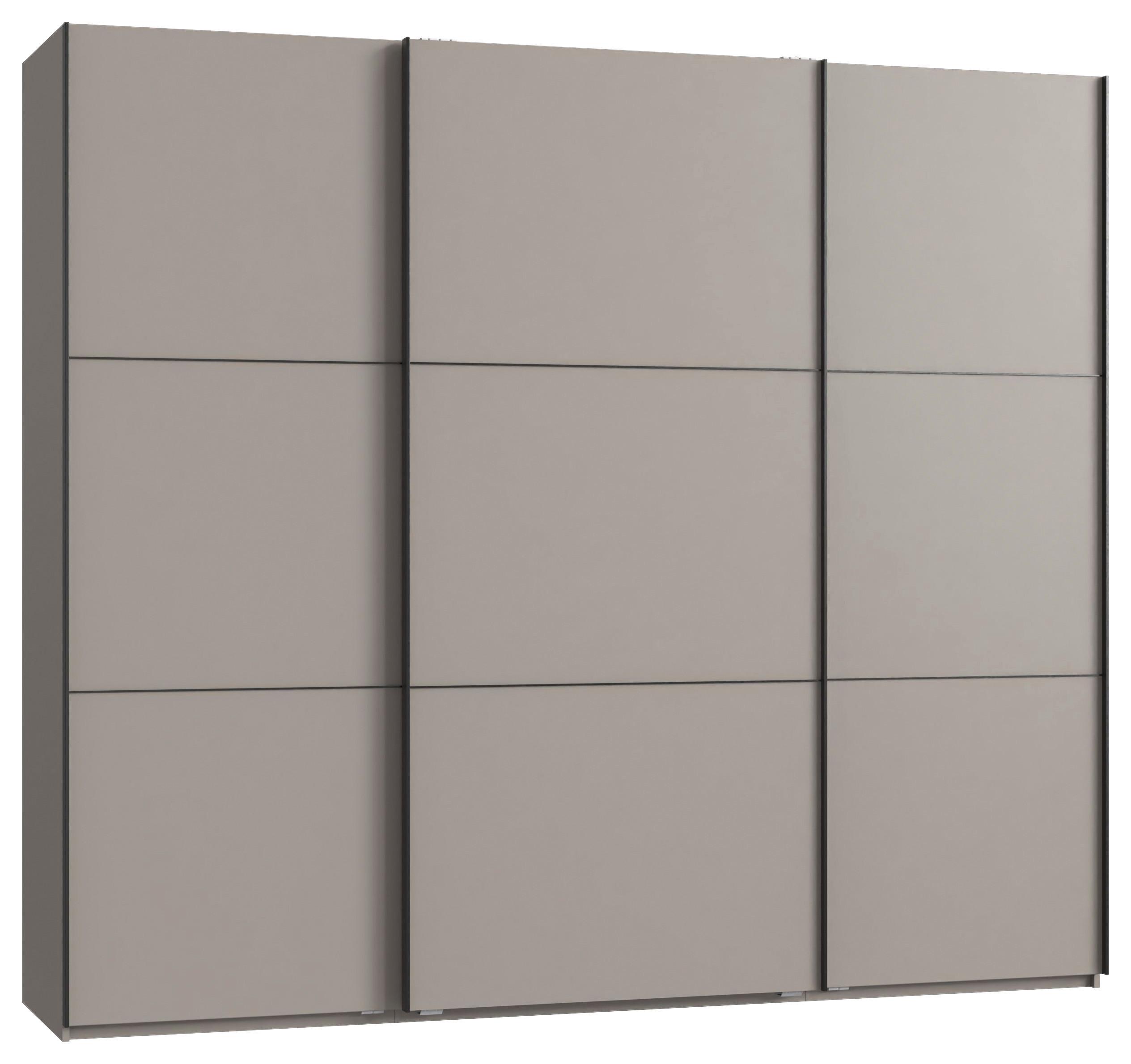 Schwebetürenschrank Indian A Saharagrau Dekor, B: 250cm - Sahara, KONVENTIONELL, Holzwerkstoff (250/216/65cm)