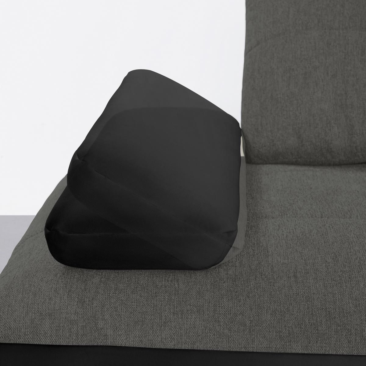 Rohová sedačka TRENDY, levá, černá / antracitová - černá/antracitová, Moderní, kov/kompozitní dřevo (250/93/310cm) - Premium Living