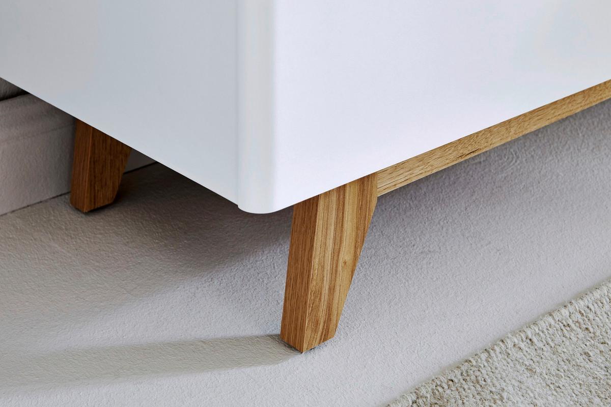 Sideboard 160 cm Libre Sb 160 Weiß/Eichefarben - Eichefarben/Weiß, KONVENTIONELL, Holzwerkstoff (160/77/39cm) - Livetastic