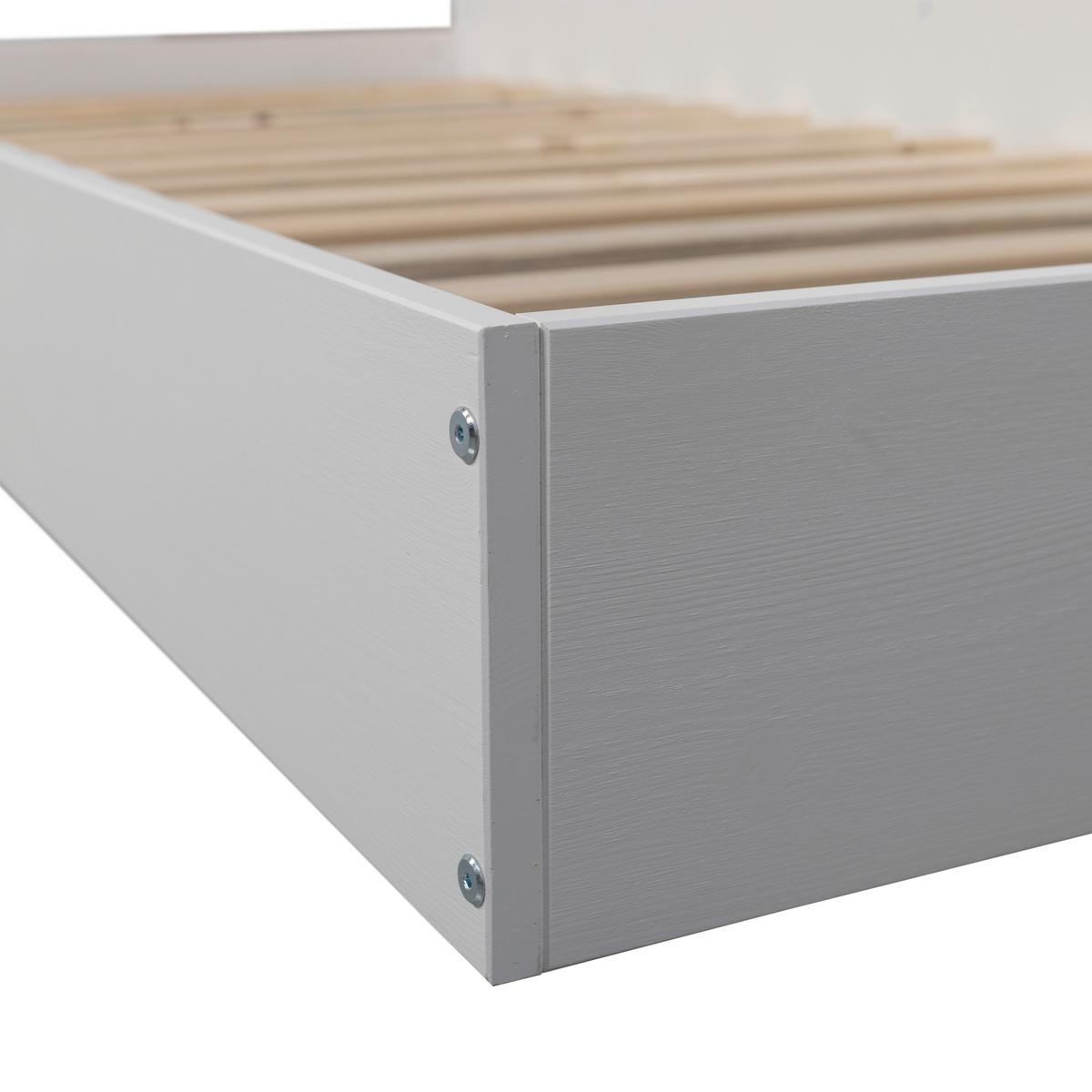 BODENBETT. Carter Weiß 90x200cm - Weiß, Basics, Holz (90/200cm) - MID.YOU