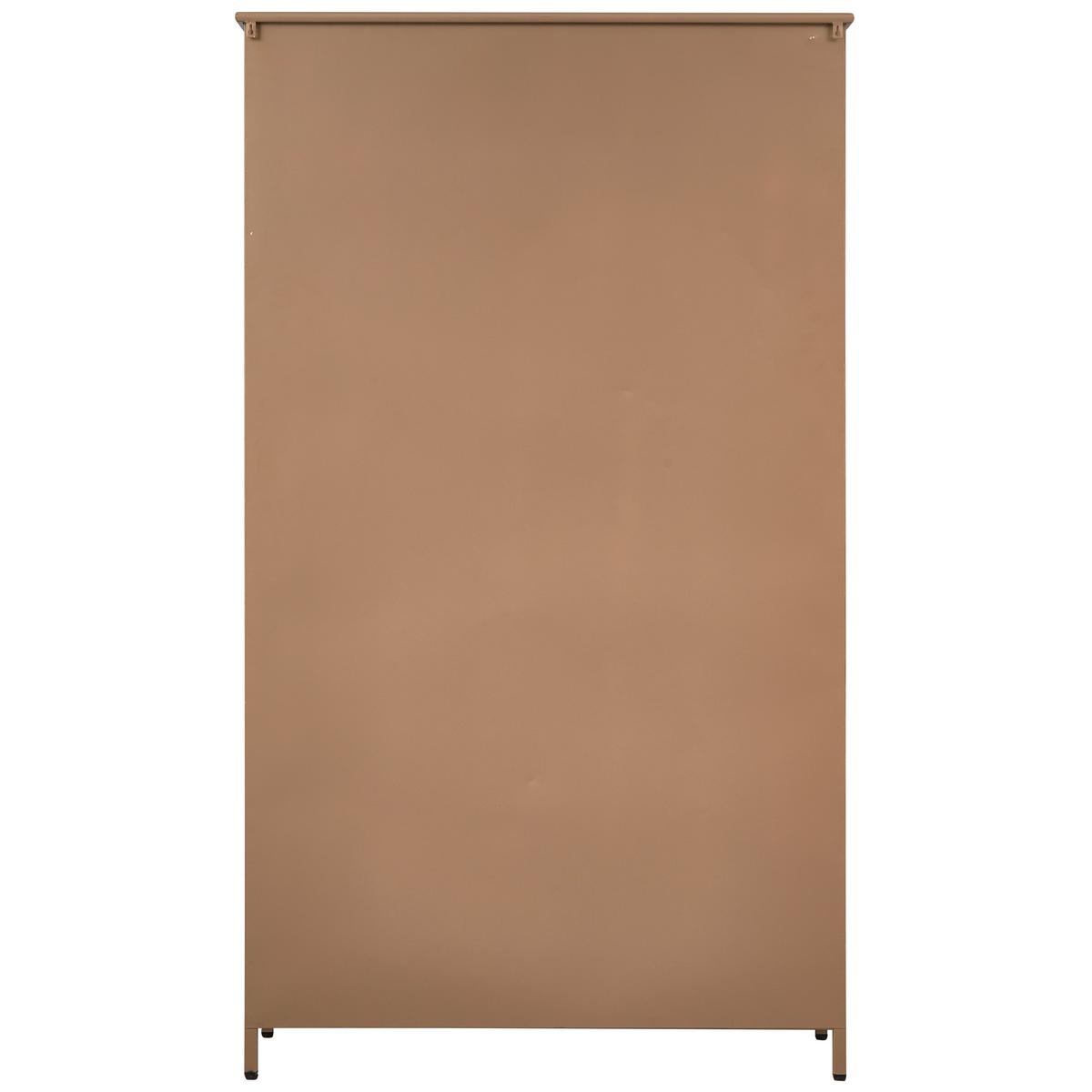 Vitrine Exhibit Khaki B: 99 Cm - Khaki, Design, Glas/Metall (99/170/44cm) - Livetastic