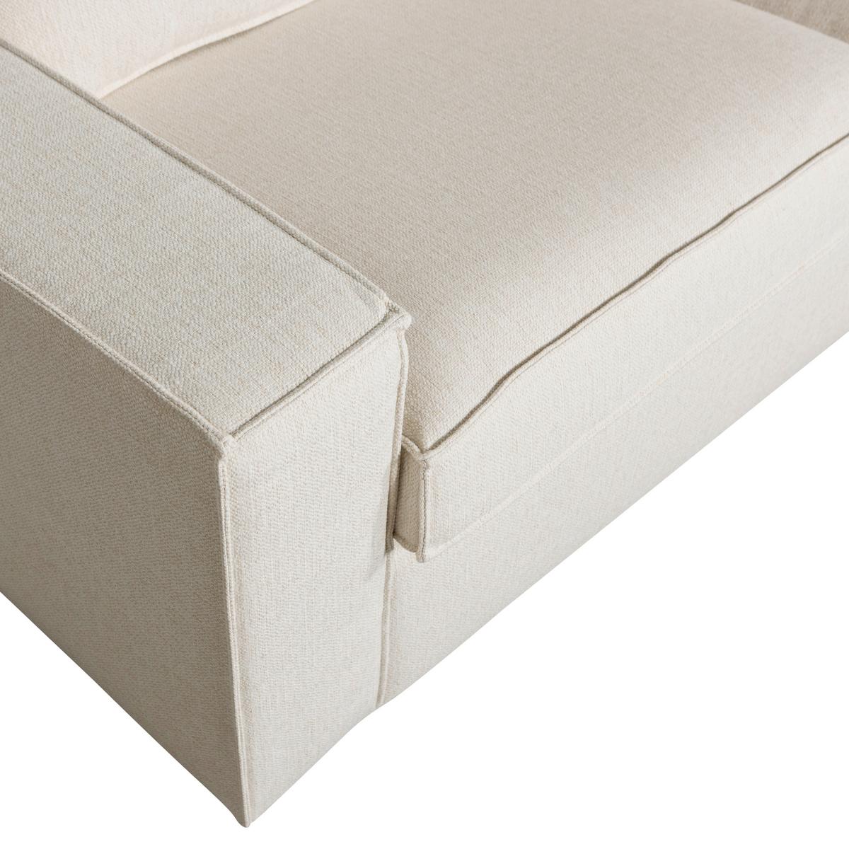 Ecksofa Thomas Naturfarben S:283x197cm - Schwarz/Naturfarben, Design, Textil (283/197cm) - Livetastic