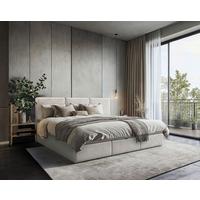 Familienbett Domino Combo Mit 3 Bettkasten, Grau 270x200 - Schwarz/Grau, MODERN, Holz/Holzwerkstoff (270/200cm) - MID.YOU