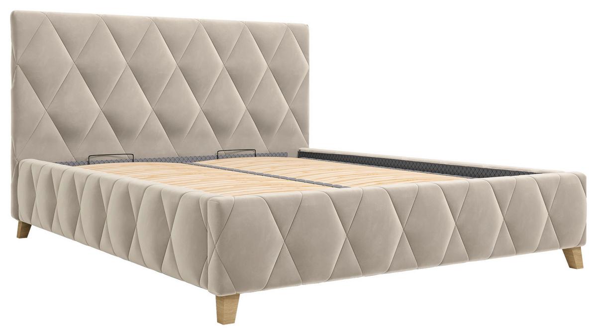 Polsterbett Trivio 180x200 Cm Creme - Creme, MODERN, Holz/Holzwerkstoff (180/200cm) - MID.YOU