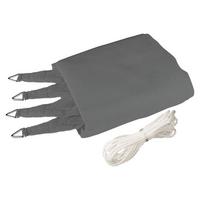 Sonnensegel Rechteck 4x5 m - Grau, Basics (400/500cm)
