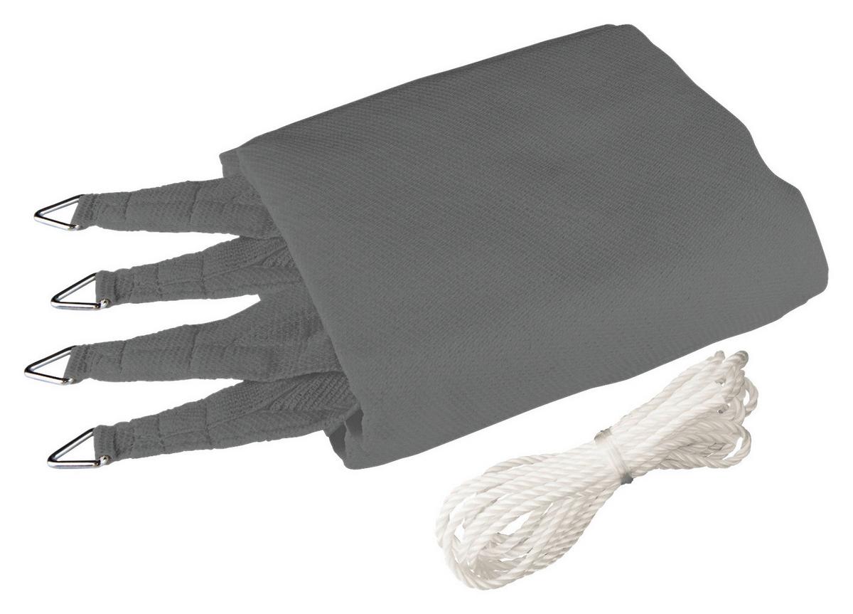 Sonnensegel Rechteck 4x5 m - Grau, Basics (400/500cm)
