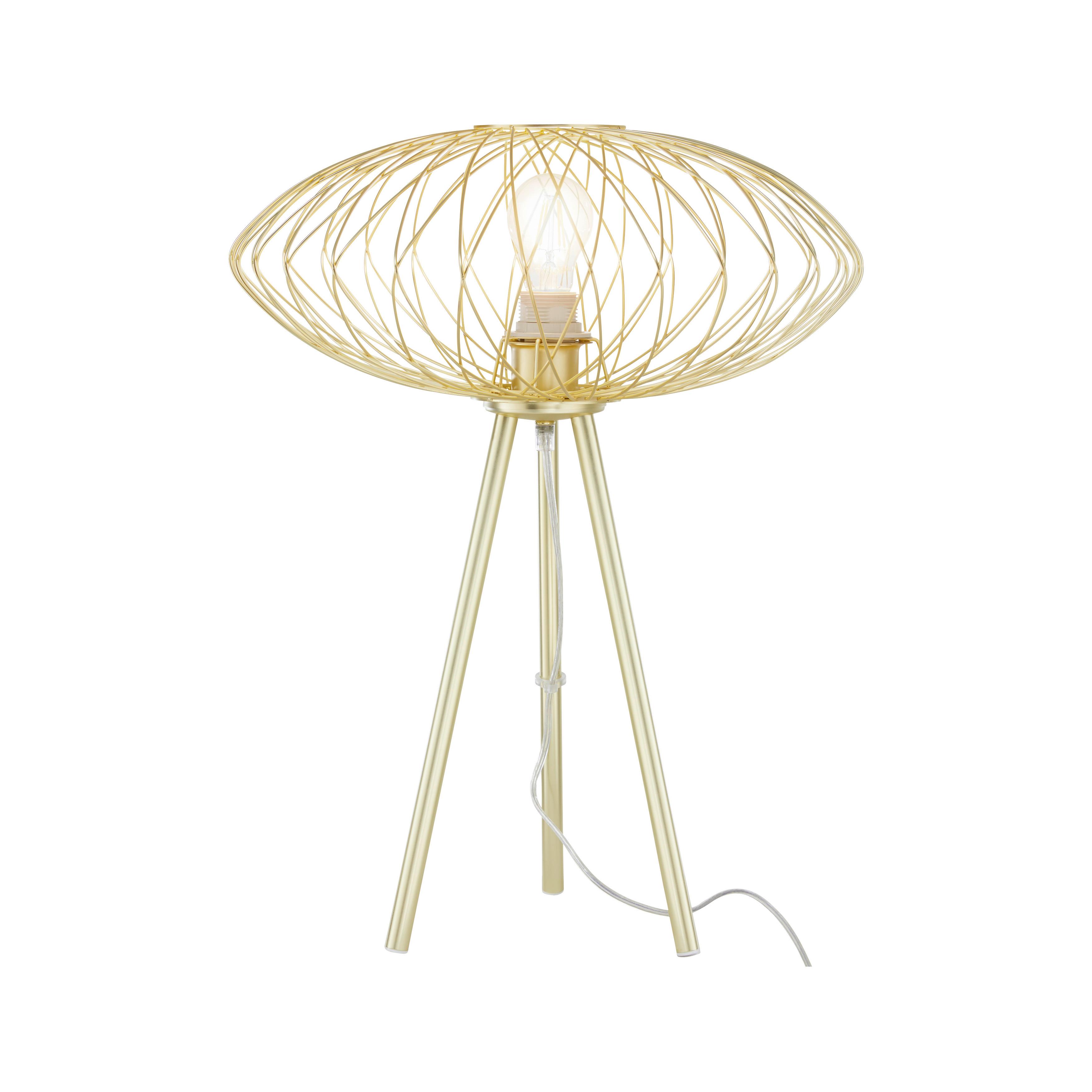 Stolová lampa TIZIANA zlatá - zlatá, Modern, kov (40/53cm) - Bessagi Home
