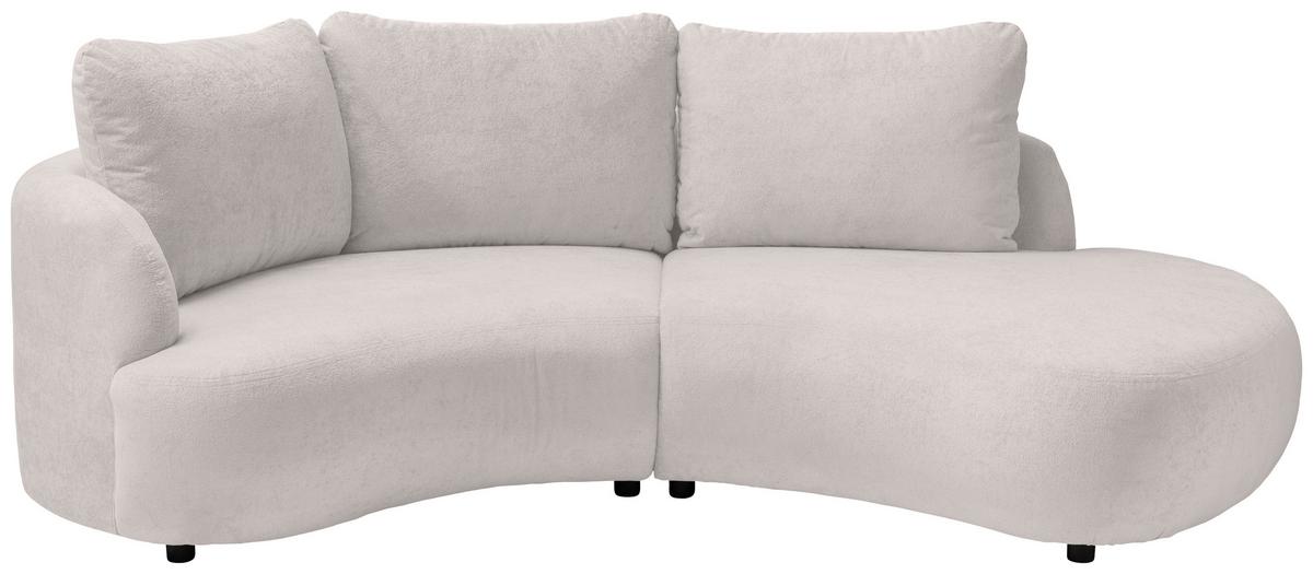 Ecksofa Doppo, Beige S: 139x250 cm - Beige/Schwarz, MODERN, Textil (139/250cm) - Livetastic
