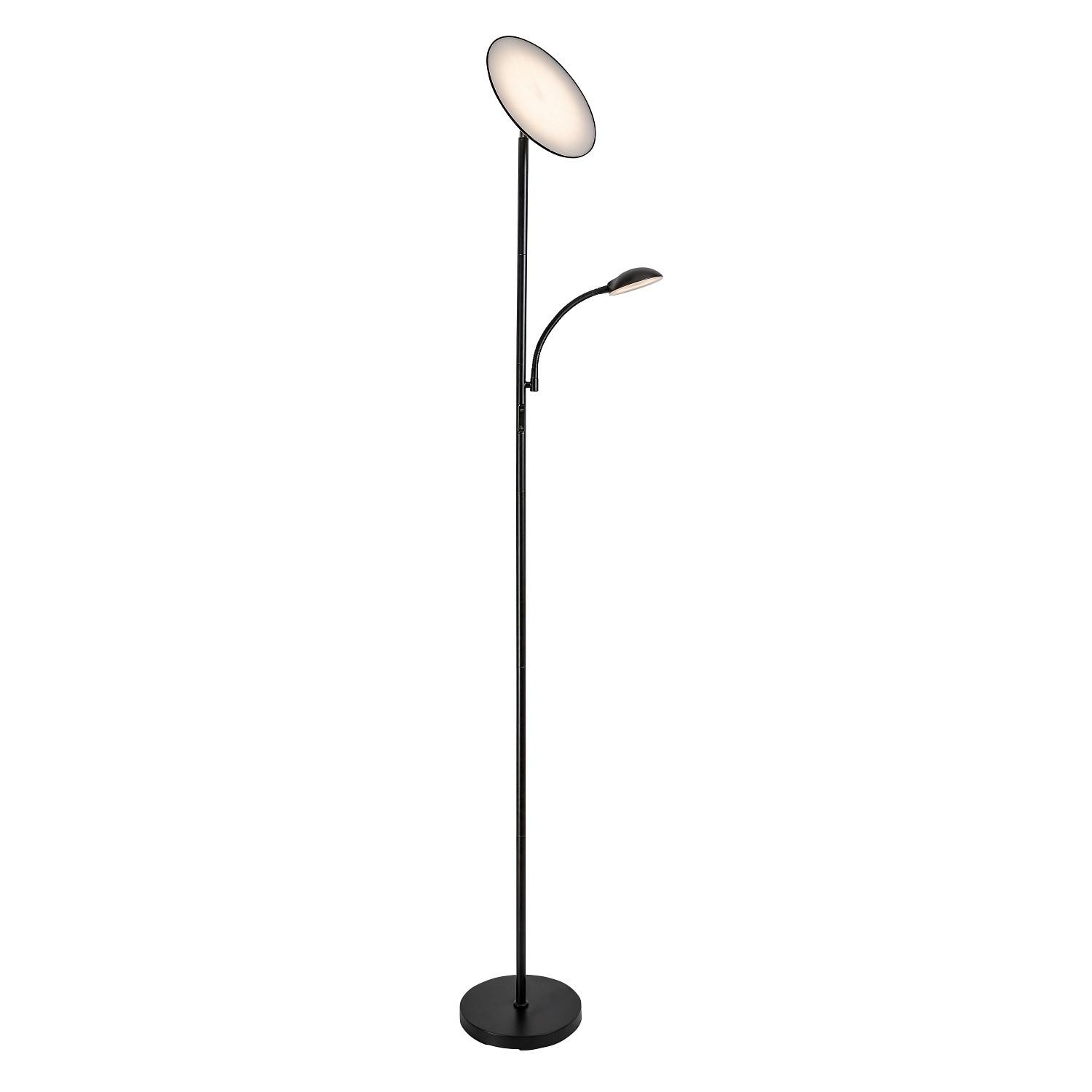 Led Állólámpa Halina Fekete - fekete, Basics, fém - Rabalux