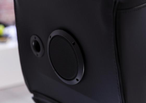 Gamingstuhl in Schwarz, Rot und Weiß