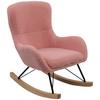 Kinder-Schaukelstuhl Dora Pink B: 55 cm - Pink, Basics, Holz/Textil (55/70/63cm) - Livetastic