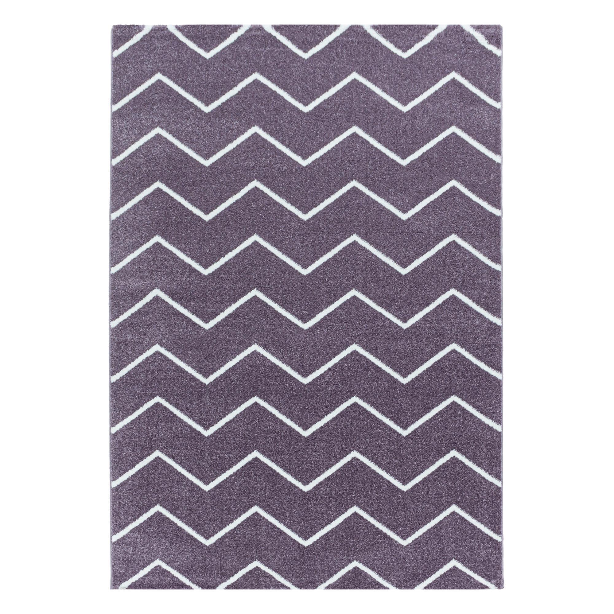 Teppich Läufer Lila Rio 80x250 cm - Lila, Basics, Textil (80/250cm)