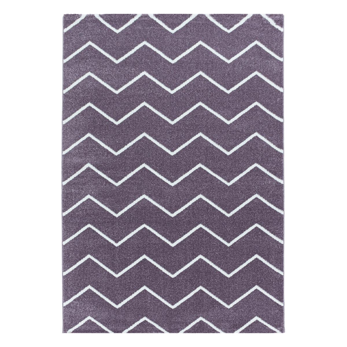 Teppich Läufer Lila Rio 80x250 Cm - Lila, Basics, Textil (80/250cm)