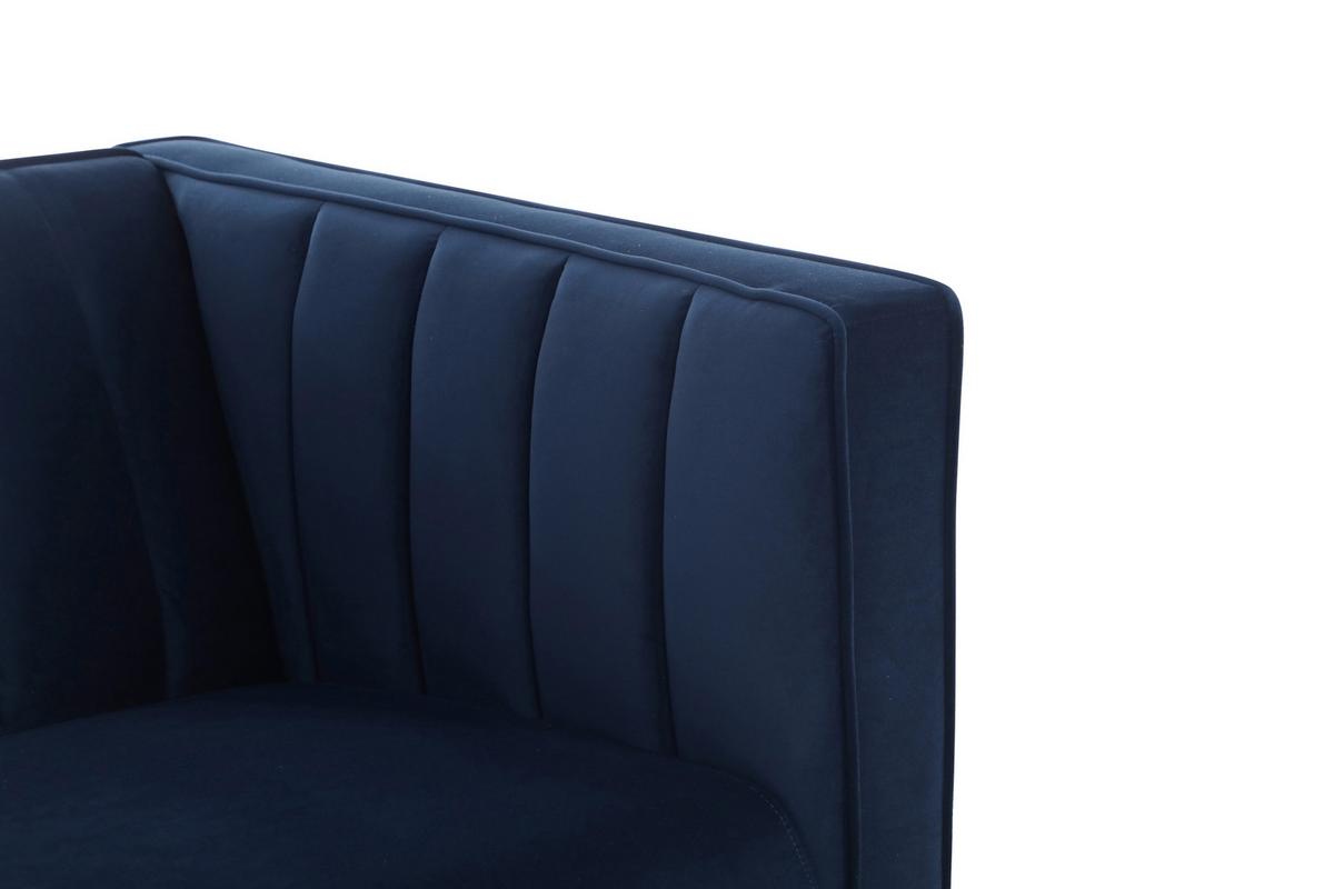 Fotel Sono - kék, Design, textil (101/85/75cm) - Livetastic