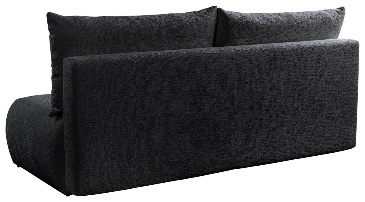 Schlafsofa Milo, Schwarz B: 209 Cm - Creme/Schwarz, Design, Holz/Holzwerkstoff (209/100/103cm) - MID.YOU