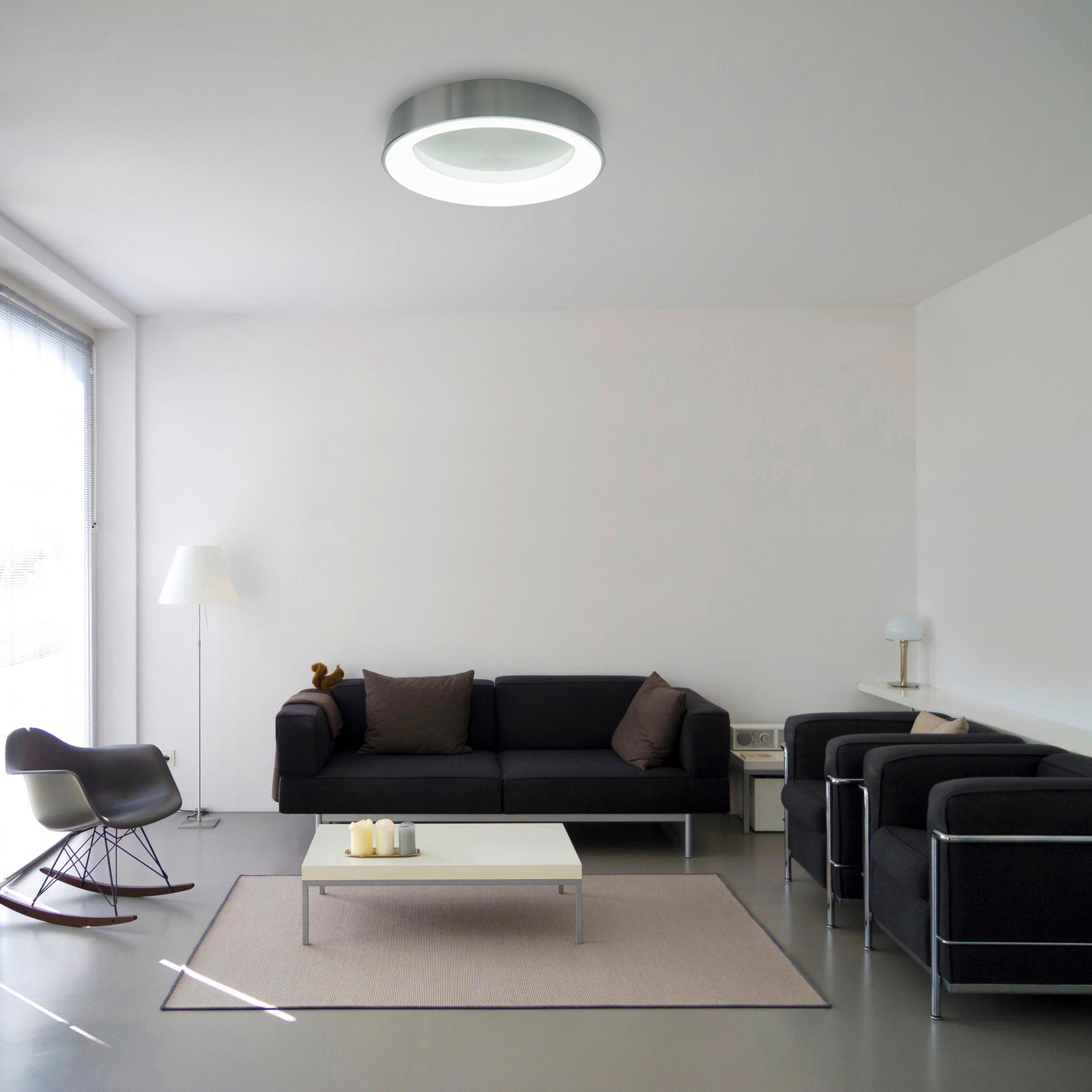 LED-Deckenleuchte Multo - Grau, Basics, Kunststoff/Metall (46,5cm) - Näve