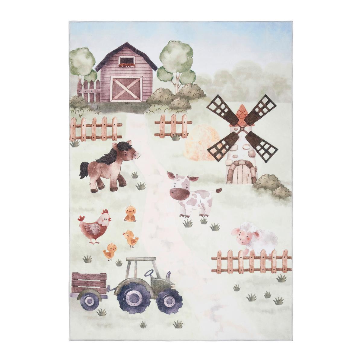 DETSKÝ KOBEREC Bauernhof, 120/170cm - viacfarebná, Konventionell, textil (120/170cm) - Mömax