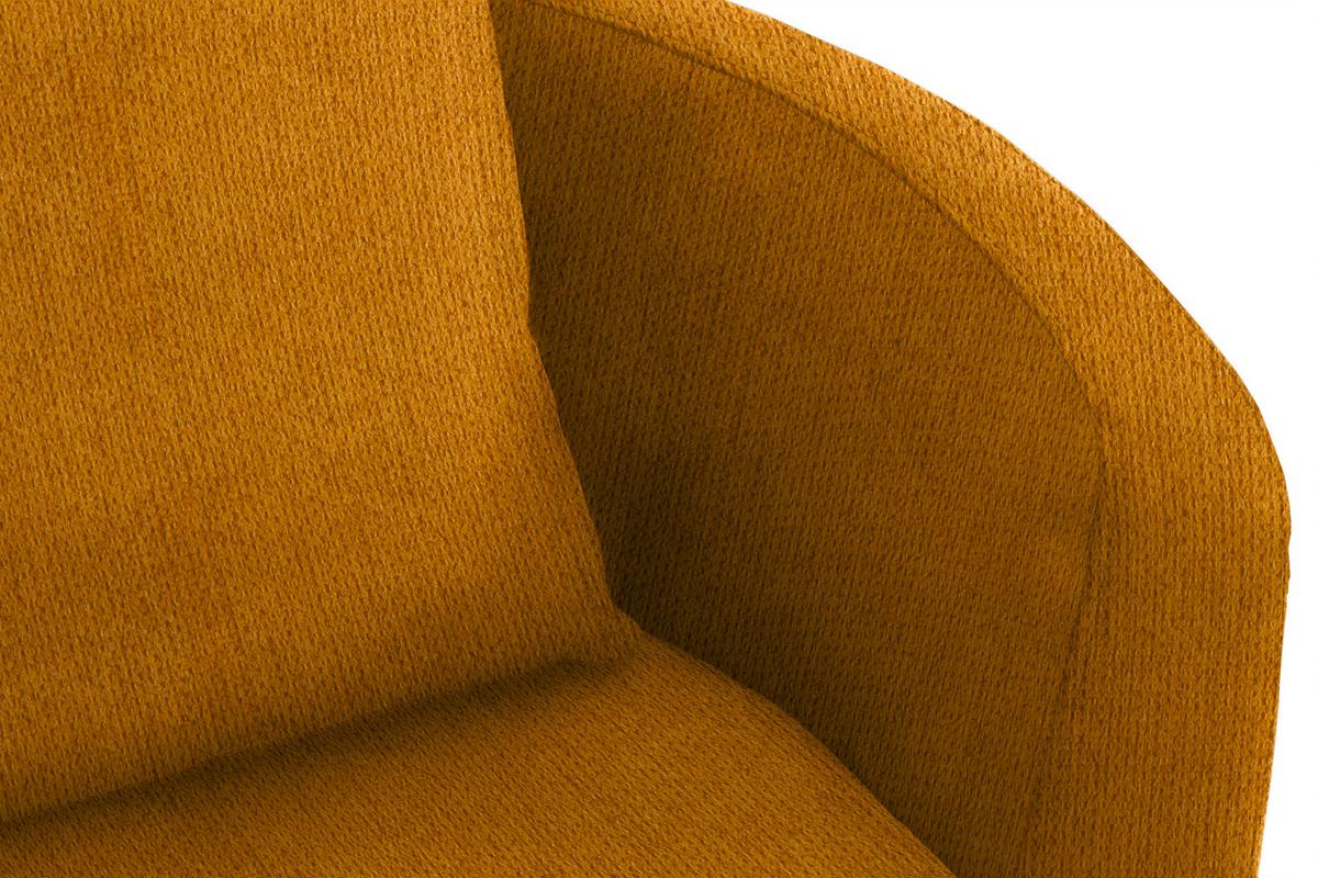 Polstersessel Pina Gelb Chenille - Gelb/Schwarz, Design, Textil (81/74/81cm) - Livetastic
