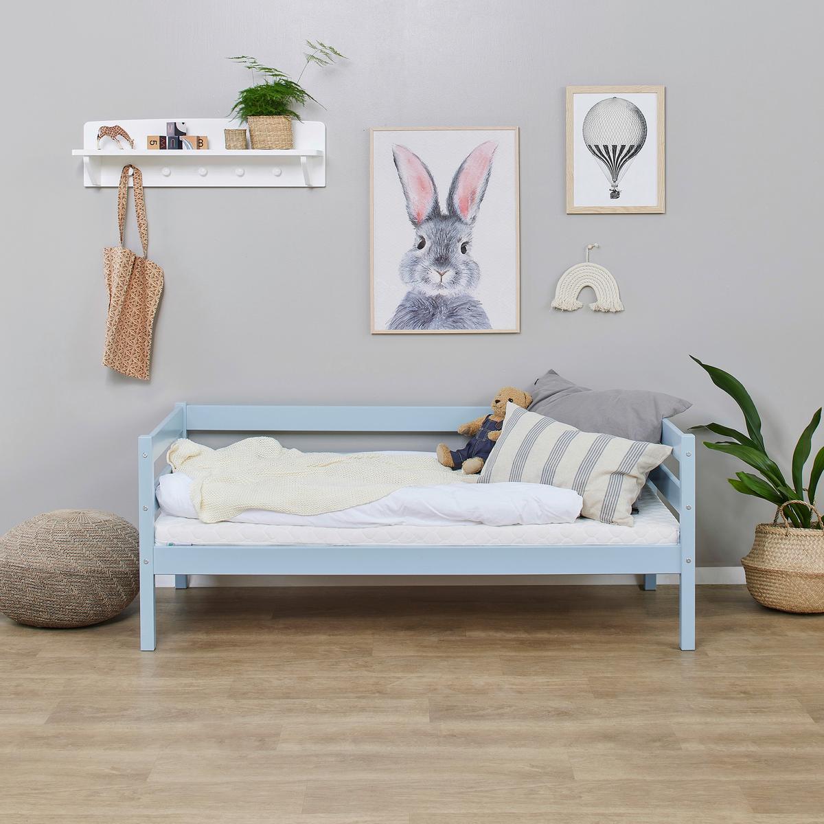 Kinder-/jugendbett Comfort Blau, Lf: 70x160 Cm - Blau, MODERN, Holz (70/160cm) - MID.YOU