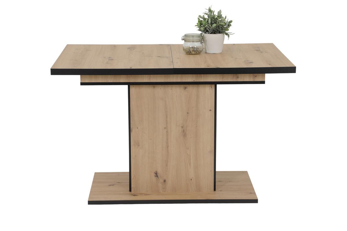 Tischgruppe Luise Ii G - Grau, MODERN, Holzwerkstoff/Textil (120 - 160/76/80cm) - MID.YOU