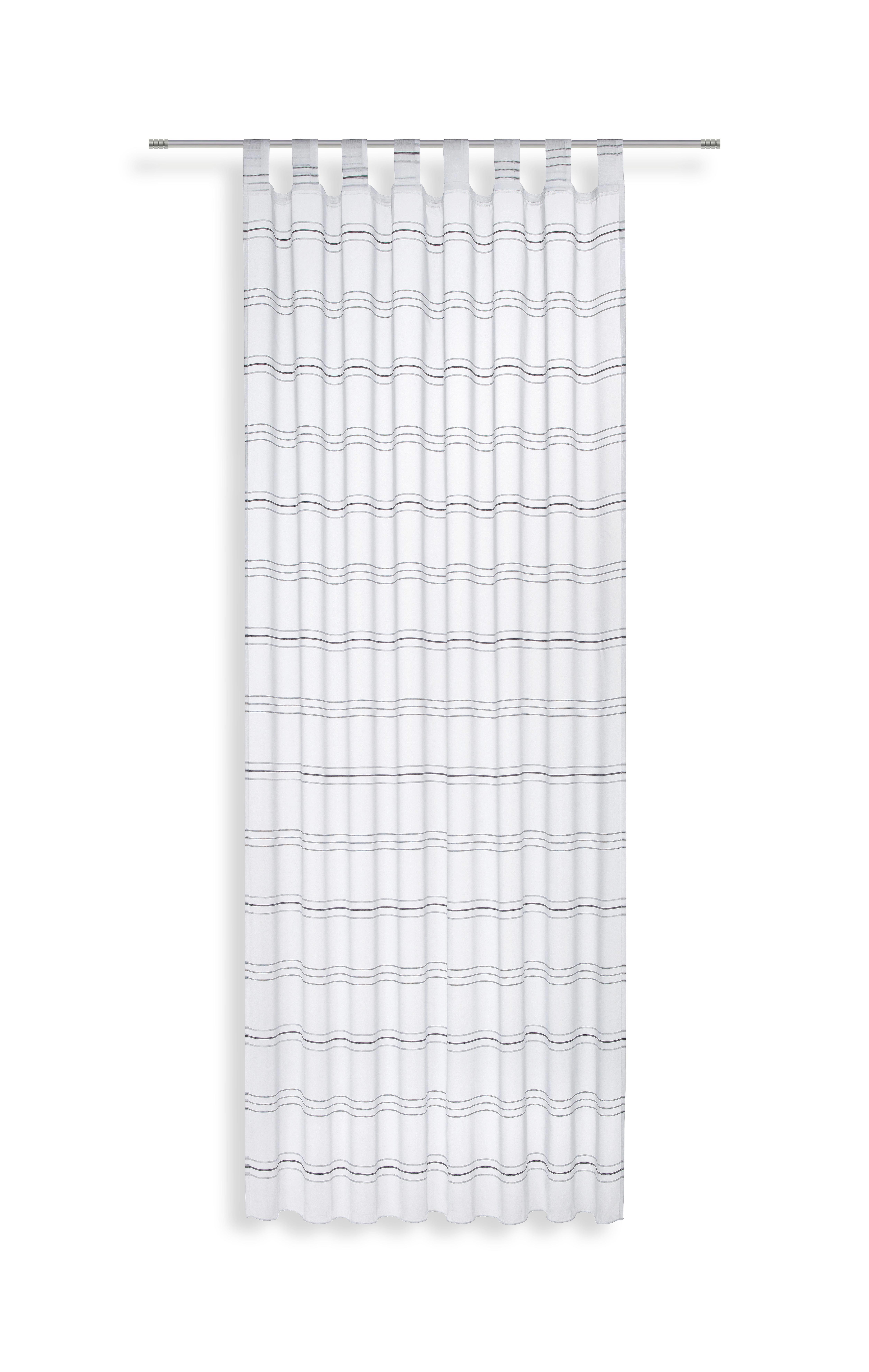 Kombi Készfüggöny Halina - Fehér/Ezüst, konvencionális, Textil (145/245cm) - Luca Bessoni