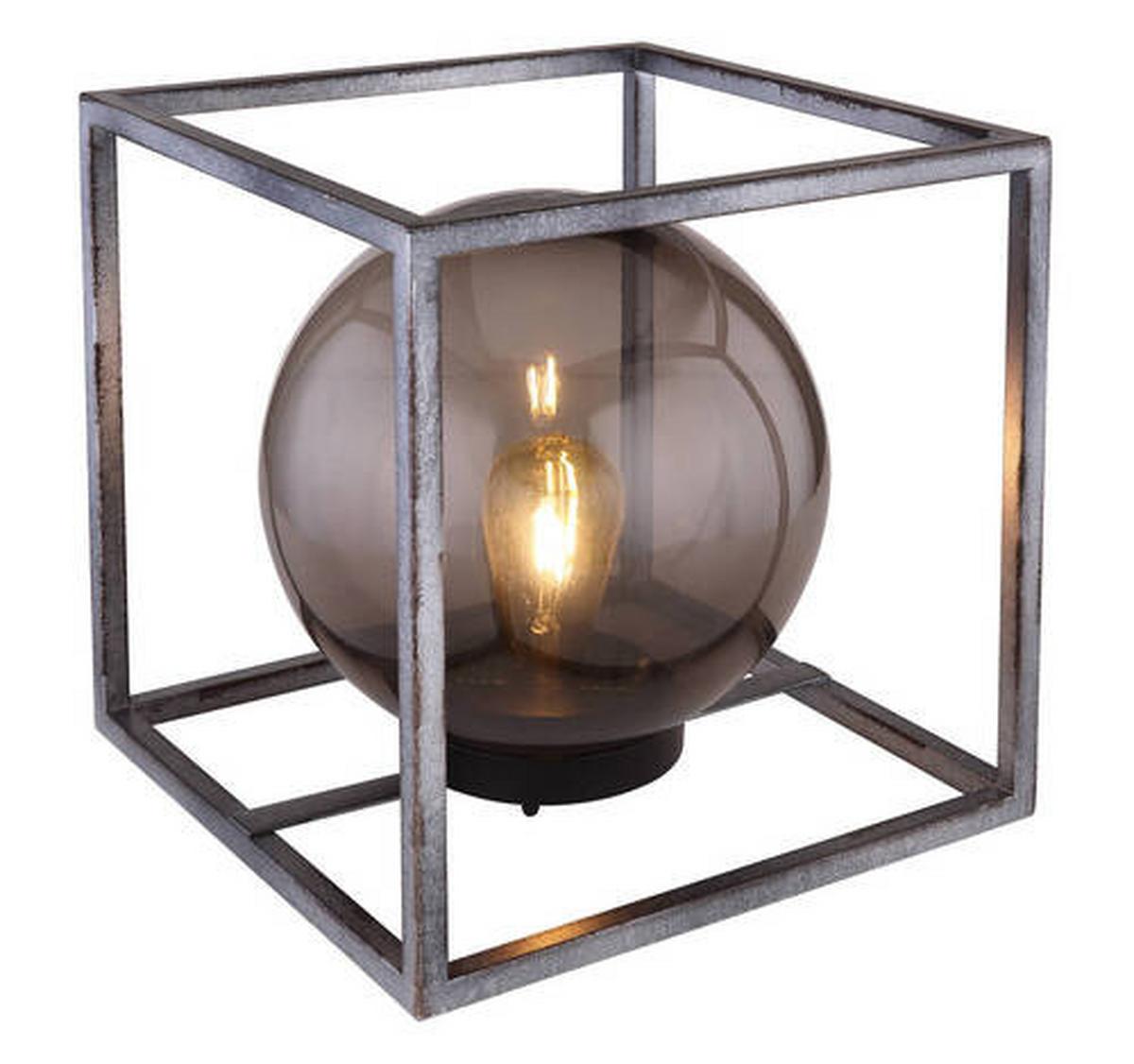 Solarleuchte 33814 - Schwarz/Grau, Design, Kunststoff/Metall (23/23/23cm) - Globo
