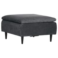 Hocker Fynn, Anthrazit B: 75 cm - Anthrazit/Schwarz, KONVENTIONELL, Textil (75/45/75cm) - MID.YOU