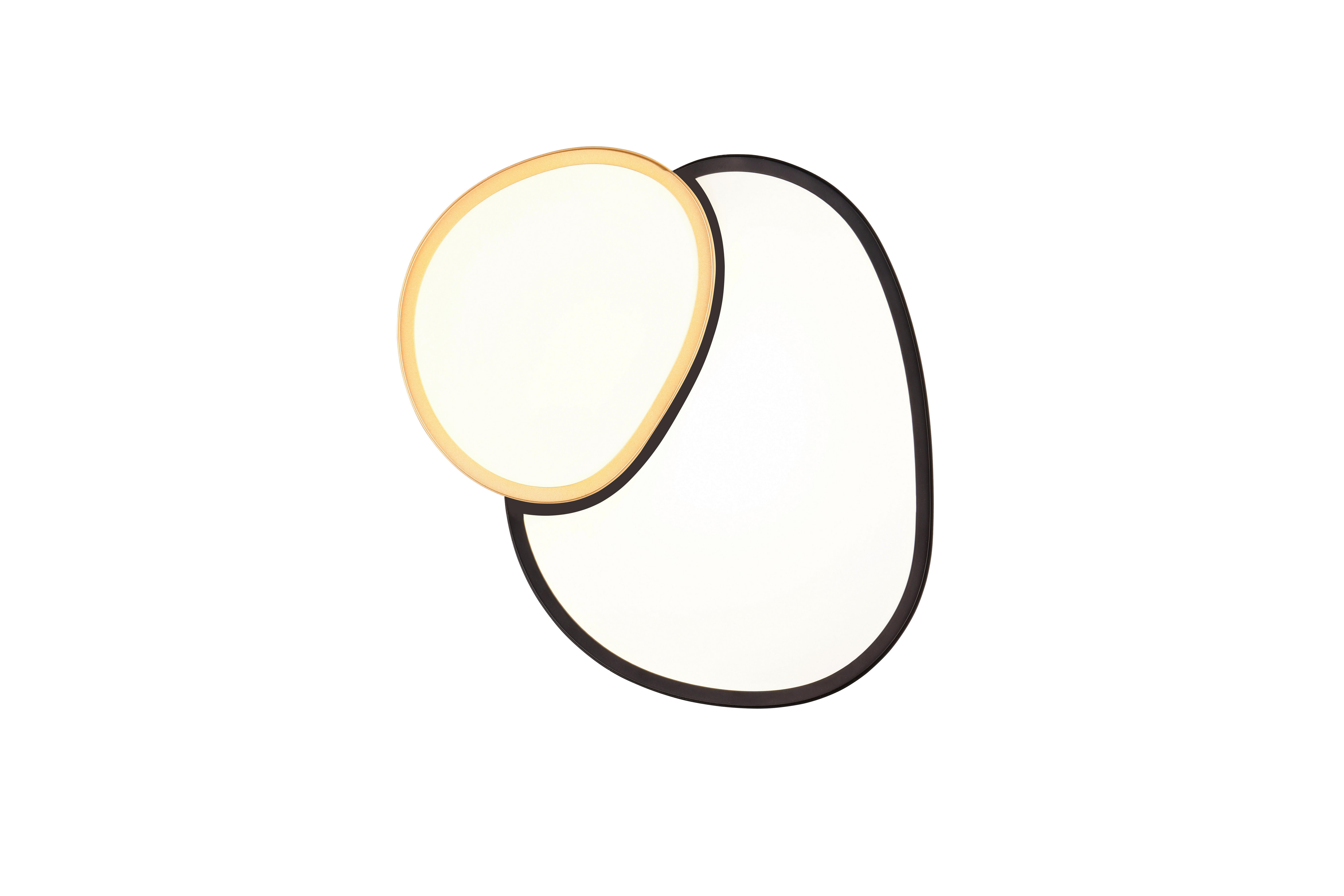 LED-Deckenleuchte 647510280 Rise - Goldfarben/Schwarz, Basics, Metall (11,5/43,5/36cm)
