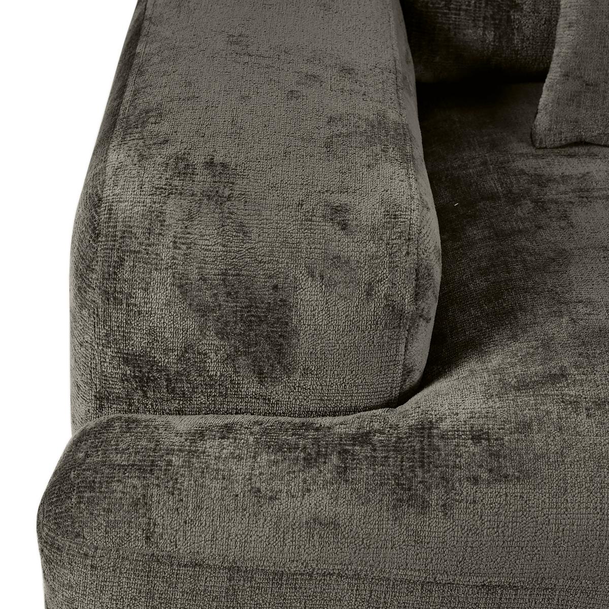 Bigsofa Mezino Dunkelgrau B: 282 cm - Dunkelgrau/Schwarz, KONVENTIONELL, Textil (282/73/115cm) - MID.YOU