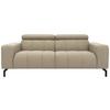 2-Sitzer-Sofa Cunelli Schlammfarben Webstoff - Schlammfarben/Schwarz, Design, Textil (208/79/104cm) - MID.YOU
