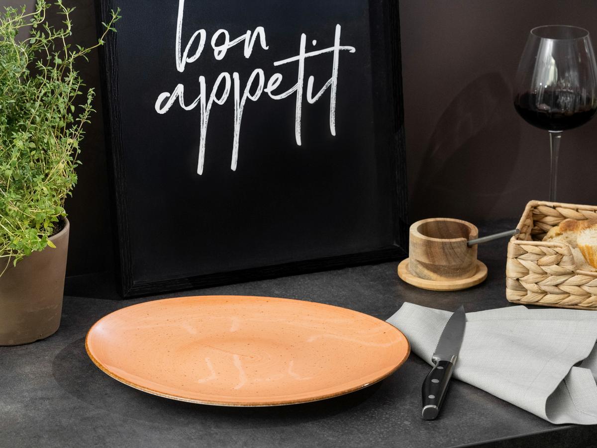 Steaktellerset Keramik, Terracotta - Terracotta, Basics, Keramik - Creatable