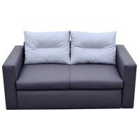 Kanapé Vigo - szürke, Romantik / Landhaus, faalapú anyag/textil (174/78/92cm)