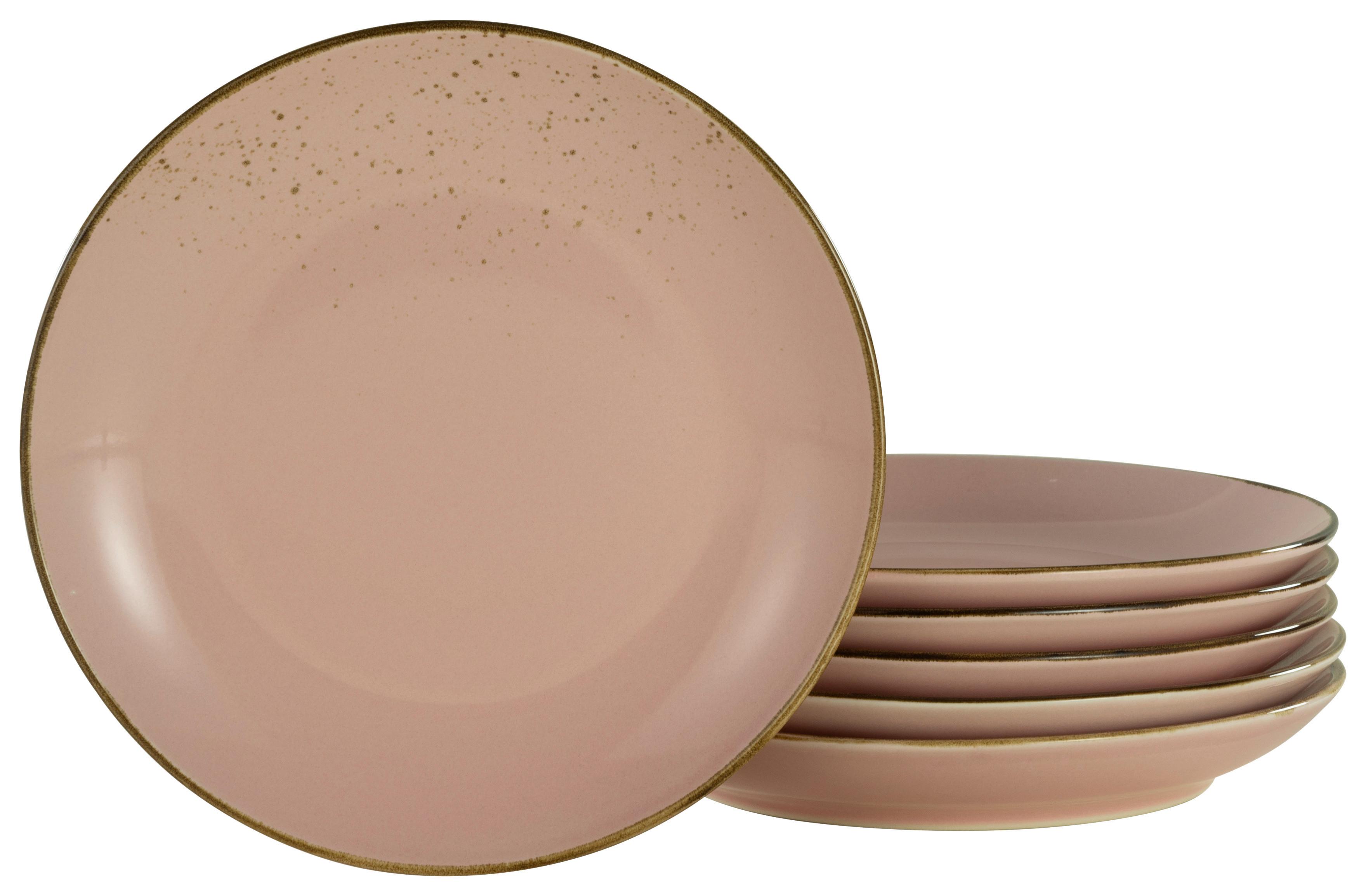 Desserttellerset 21970 Nature Collection - Hellrosa, Trend, Keramik (21cm) - Creatable