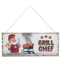 Dekor Tábla Zwerg - piros, Basics, fém (13/30,5cm)