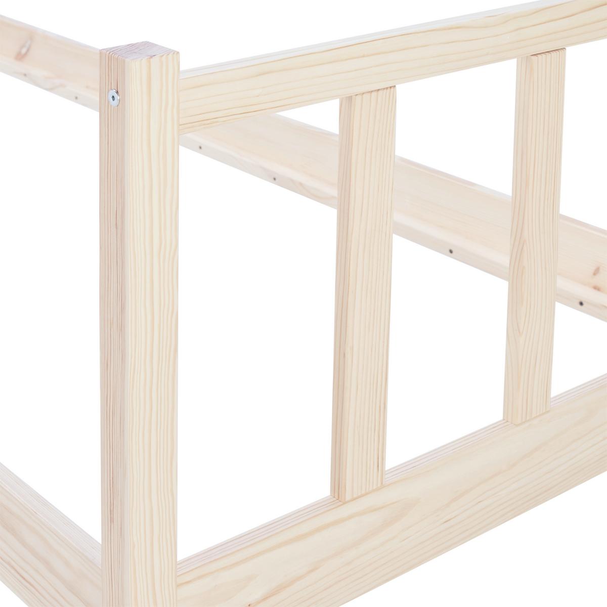 Massivholzbett Maren *ph* Ohne Lattenrost,90x200cm Natur - Naturfarben, Basics, Holz (90/200cm)