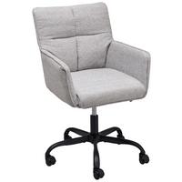 Drehstuhl Lecce - Hellgrau/Schwarz, LIFESTYLE, Holz/Kunststoff (59/83-91/62.5cm) - MID.YOU