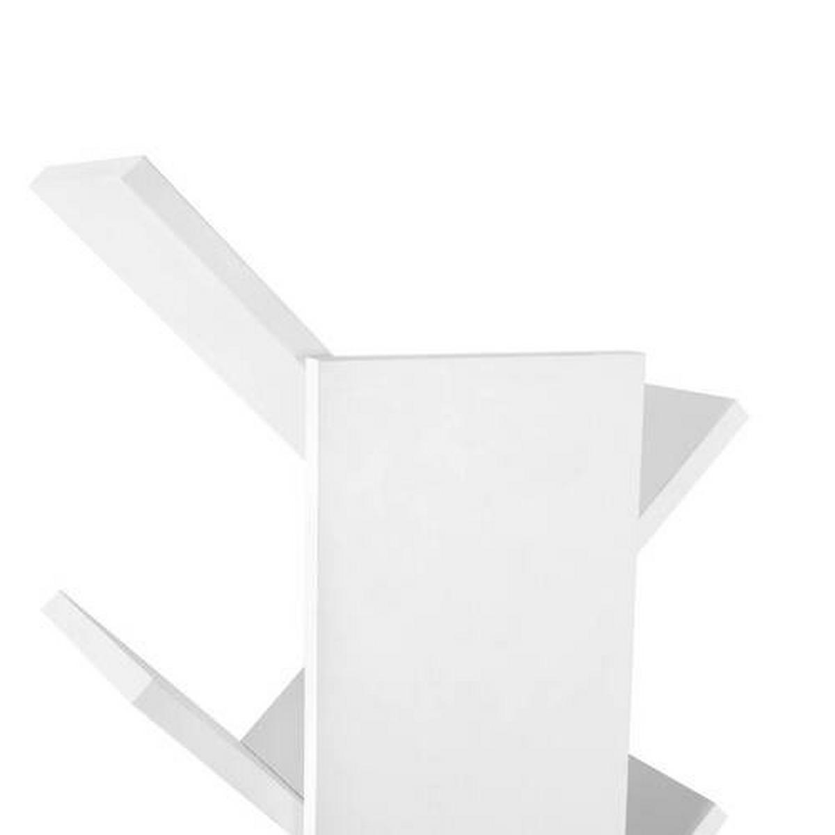 Bücherwand B: 50 Cm, Weiß - Weiß, Basics, Holzwerkstoff (50/142/25cm) - Boxxx