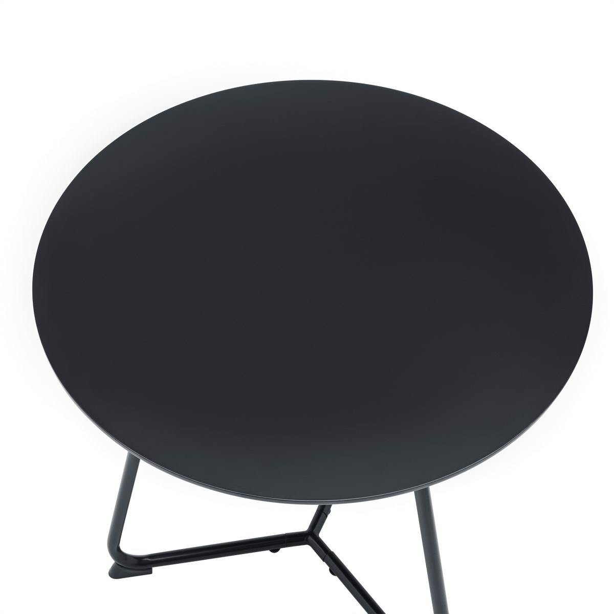 KONFERENČNÍ STOLEK MICA - černá, Moderní, kov/kompozitní dřevo (55/55/46cm) - Mömax