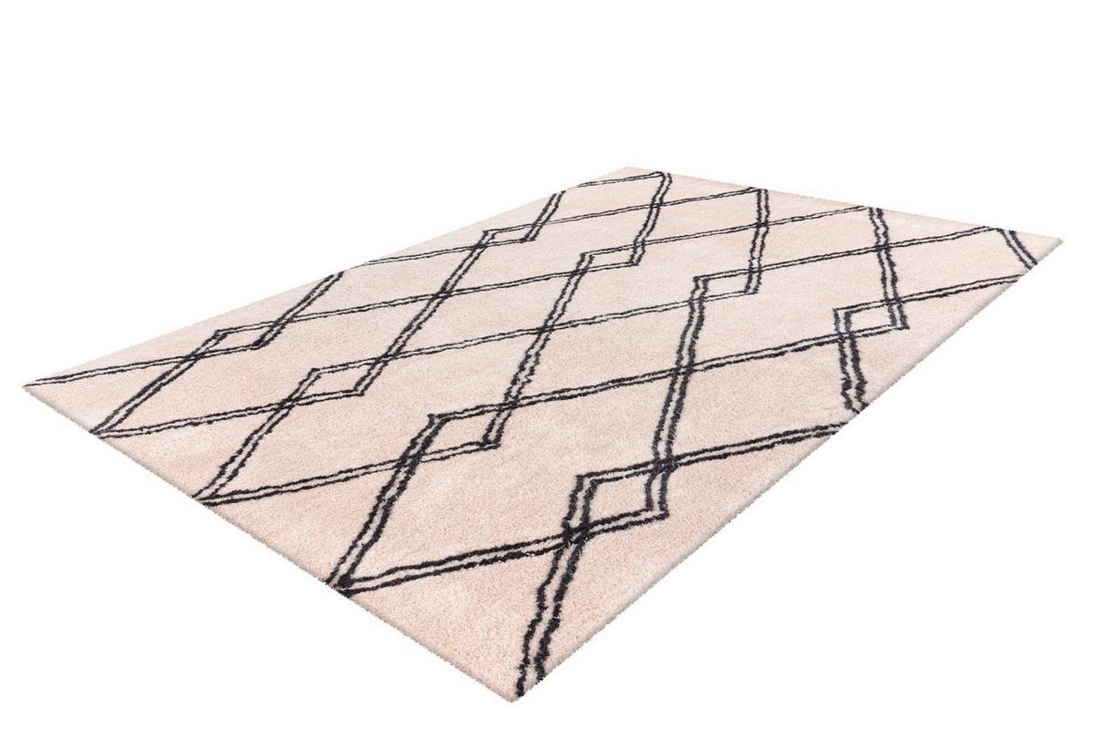 HOCHFLORTEPPICH Creme/Weiß - Creme, KONVENTIONELL, Textil (120/170cm) - Kayoom