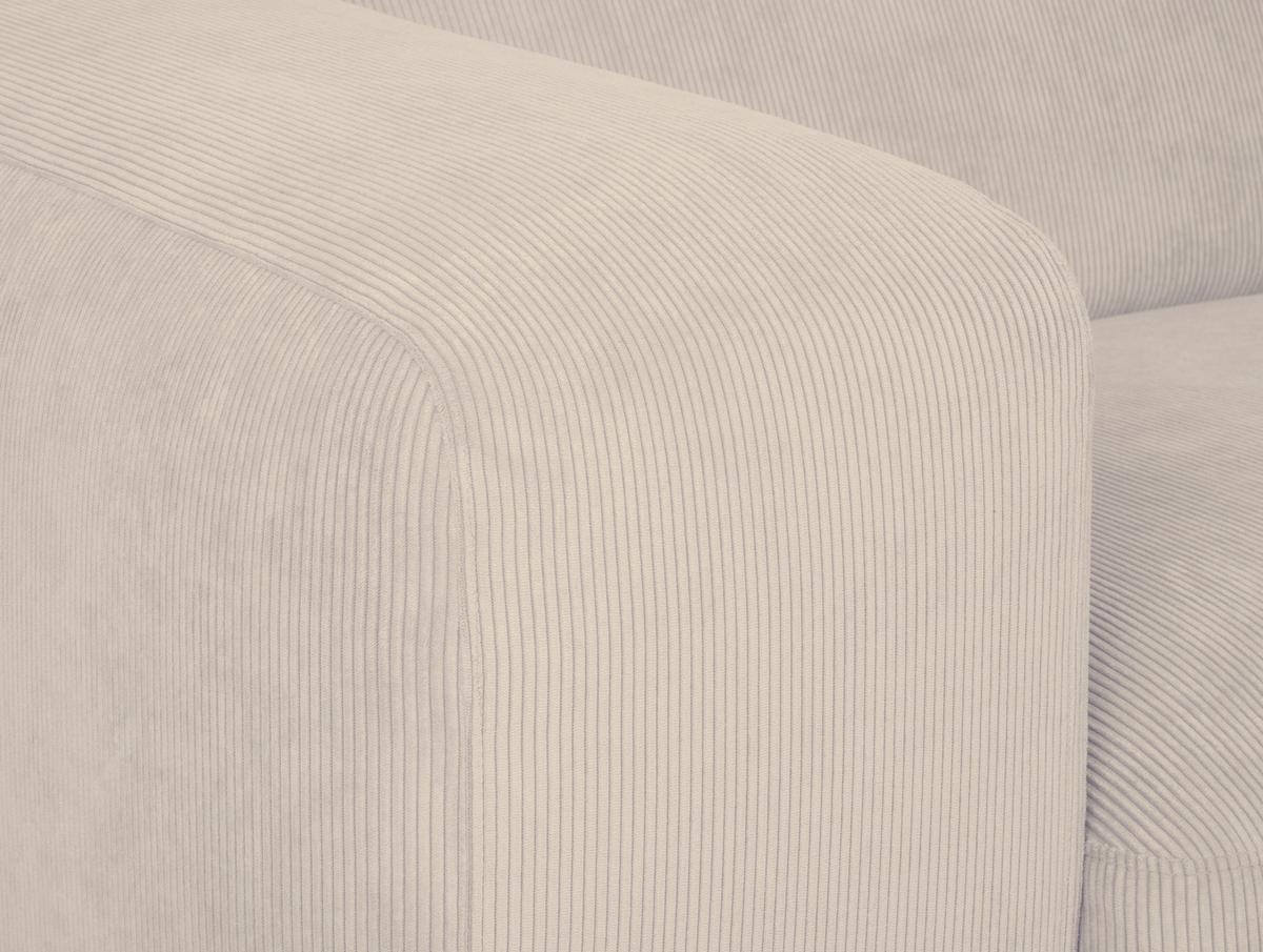 ECKSOFA Hannah Beige S: 252x170cm - Beige/Schwarz, Design, Textil (252/170cm) - MID.YOU